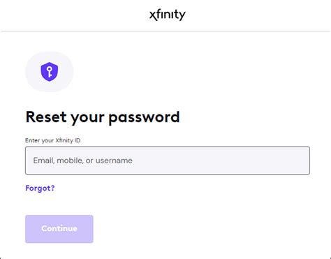 Xfinity Password Guidance for Account and Information Security.